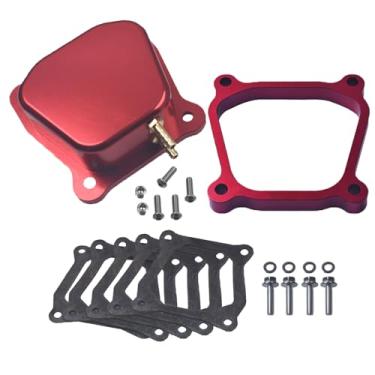Imagem de Espaçador de tampa de válvula de alumínio Billet para Predator 212cc 196cc Non-Hemi para Coleman CT200U BT200X Mini Bike KT196 Go Kart Baja Hisun Tillotson Clone 196cc Motor serve para Honda GX160