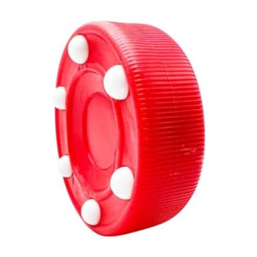 Imagem de menolana Hóquei Puck Floor Treinamento Bola de Treinamento Multifuncional Ajuda Rolo de Gelo de Rua para Atividades ao ar, Vermelho
