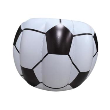 Imagem de kowaku Balde de gelo inflável inflável de futebol, portátil reutilizável Drink Contêiner Cooler de futebol para praia, Páscoa
