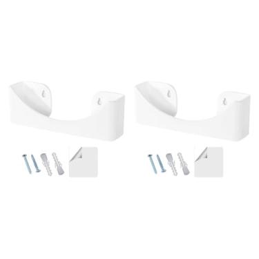 Imagem de IEUDNS Rack de chapéu de cúpula vertical para parede, exibição de acessórios práticos organizador de chapéu montado na parede para entrada de apartamento de, 2 Pedaços Brancos