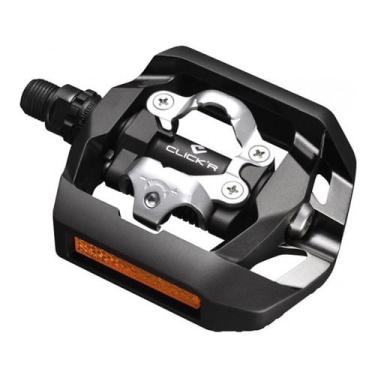 Imagem de Pedal Shimano T421 Click'r Plataforma E Clip Dupla Face Mtb