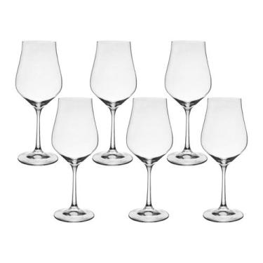 Imagem de Taça de Cristal Bohemia Para Vinho Branco 350 ml Tulipa 6 Peças - Bohe
