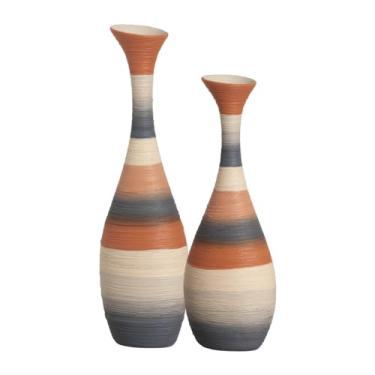 Imagem de Vasos Decorativos de Cerâmica Dupla Garrafas Vanguard Falésias