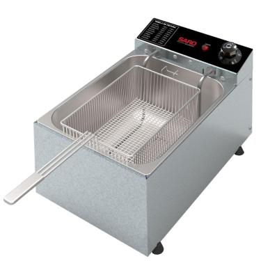 Imagem de Fritadeira Elétrica Saro com 1 Cuba 2000w 50/60 Hz 5 Litros Inox 127V FR11