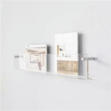 Imagem de LGEOELIAS Suporte de parede de acrílico transparente para folhetos, suporte de revista, para escritório, igreja, exposição de cafeteria