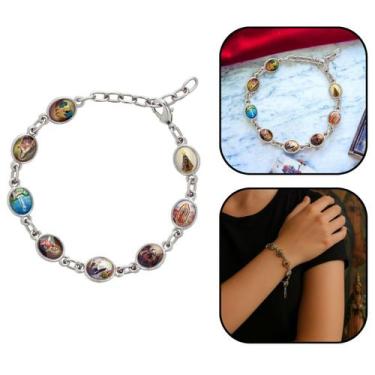 Imagem de Pulseira Santos Católicos Metal Níquel - FORNECEDOR 1