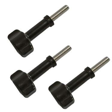 Imagem de Parafuso de polegar compatível com câmera de ação Gopro Hero 13/12/11/10/9/8/7, aço inoxidável ADQQUI e parafuso ABS para acessórios de câmera (pacote com 3)