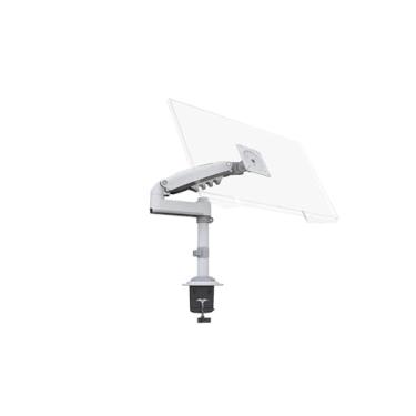 Imagem de BEGWVDJTP Suporte para monitor de computador H100 Suporte de elevação telescópica de coluna suspensa (branco)