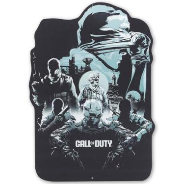 Imagem de Placa de metal com silhuetas de Call of Duty - Decoração de parede impressionante de Call of Duty para sala de jogos, caverna masculina ou quarto de adolescente