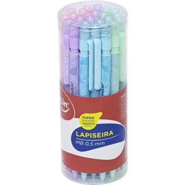 Imagem de Lapiseira MB 0,5 MM com Borracha  Pote com 24 Unidades Sortidas - Moli
