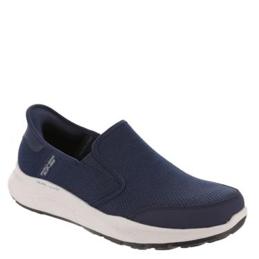 Imagem de Skechers Tênis masculino Equalizer 5.0 Drayze Hands Free Slip-in, Azul marino, 7.5 X-Wide