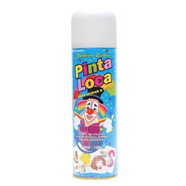 Imagem de Cabelo Maluco Tinta Spray Pinta Loca Decorativa Branco 150ml - Aspa
