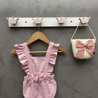 Imagem de 2 Cabideiros parede decoração Coroa princesa príncipe 2CCo - Hanger De