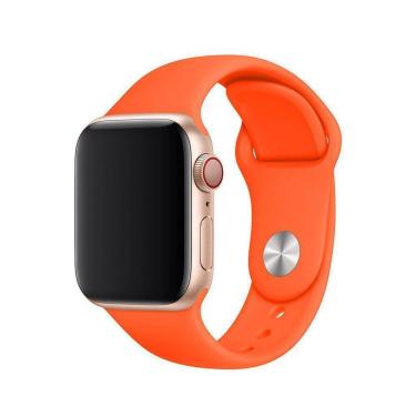 Imagem de Pulseira Laranja Para Apple Watch, Iwo, W26 Sm 42Mm
