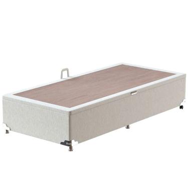 Imagem de Base Box Para Colchão De Solteiro Probel Com Baú Universal 34x88x188cm Branco