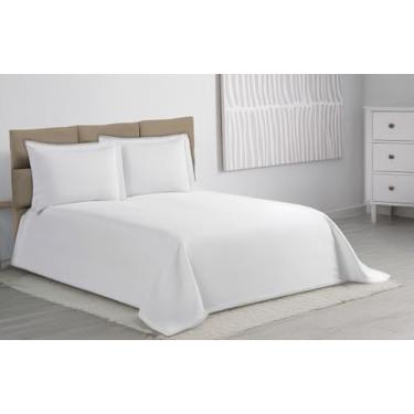 Imagem de Colcha Cobre Leito King Size 3 Pçs Piquet Favinho (BRANCO)