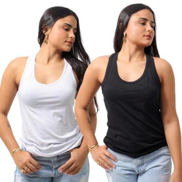 Imagem de Kit 2 Regatas Viscolycra Feminina Nadador Leve e Confortável - TechMal