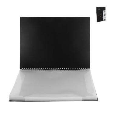 Imagem de DIYEAH Pasta Ajustável Partituras de Piano, Violão e Violino, Protetor 20 Folhas com Design Anotações, Fichário de PP Colorido Concertos e Ensaios