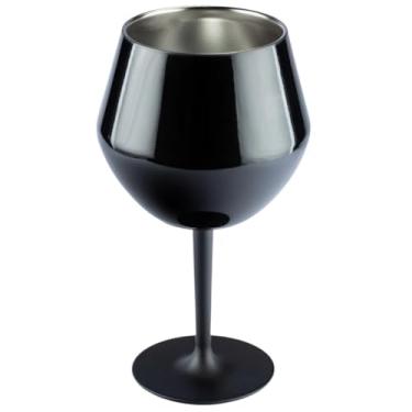 Imagem de Taça Térmica Stainless Copo 2 em 1 p/Vinho Gin Drink 410 ml (Preto)