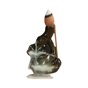 Imagem de Mini Queimador De Incenso De Cascata De Buda, Suporte Criativo Para Ca