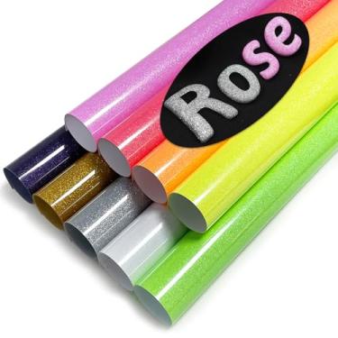 Imagem de MEVOREW Glitter Puff Heat Transfer - 9 Peças 3D Htv De 12" X 10" Para Transferência Térmica Em Vinil, Tecidos, Compatível Com Cricut Ou Cameo