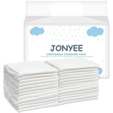 Imagem de JONYEE Absorventes Descartáveis Para Troca De Fraldas, Superabsorventes E À Prova Vazamentos, 43 Cm X 60 Cm, 4 Camadas, Secagem Rápida, Treinamento Xixi Em Cães, Macios Recém-Nascidos Incontinência