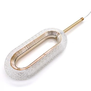 Imagem de Luminária Pendente Orion Moderno Oval Led Dourado