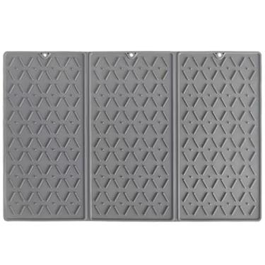 Imagem de MAOSGO Tapete De Secagem Louça, Tapetes Silicone Para Bancada Cozinha, Extra Grande Resistente Ao Calor, Rápida Bancada, Almofada Dobrável, Cinza
