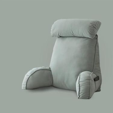 Imagem de Almofada De Descanso De Cama De Leitura Premium Com Suporte De Pulso, Almofada De Lounge De Encosto, Almofada De Apoio De Pescoço Removível, Almofada De Apo, F, 75×40×50CM-Without Headrest