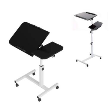 Imagem de Mesa Computador Multifuncional Articulada Rodinhas Altura - Yeet