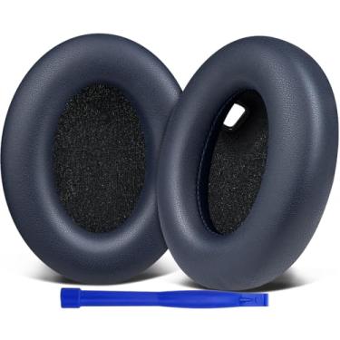 Imagem de SOULWIT Almofadas Auriculares para Sony WH-1000XM4 (WH1000XM4) Auscultadores, Com Espuma de Isolamento de Ruído, Espessura Adicional, Sem Afetar o Sensor - Azul