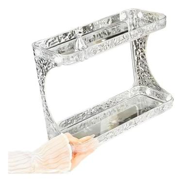 Imagem de Prateleira Organizadora Multiuso de Banheiro e Maquiagem | 2 Andares | Porta Cosméticos em Acrílico | Compacta e Sofisticada