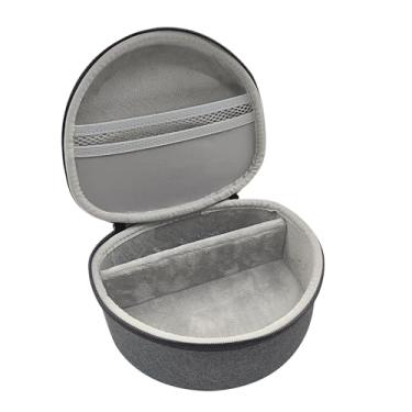 Imagem de Musiin Capa rígida de fone de ouvido para monitor profissional – compatível com MDR7506 WH-1000XM4 e mais – Capa com padrão de formiga cinza escuro com interior de veludo cinza claro