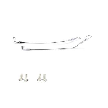 Imagem de QYAJS 1 par de armação de metal, braços, óculos sem aro, pernas, óculos, substituição, têmpora, armação (prata)