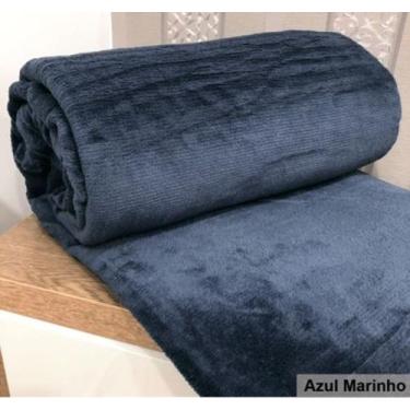 Imagem de cobertor mantinha felpuda SOLTEIRO 2,20m x 1,50m - SAFIRA ENXOVAIS, Az