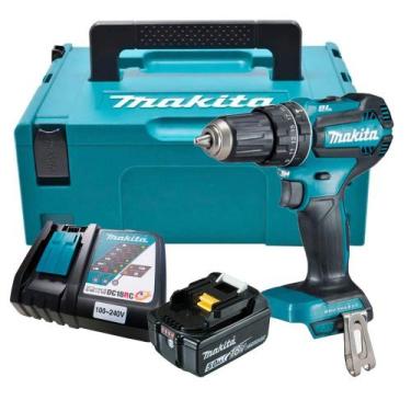 Imagem de Furadeira Paraf Bateria 18V DHP485Z 5Ah Makita Com Maleta