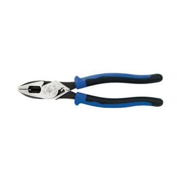 Imagem de Klein Tools J2000-9NECRTP Alicate de corte lateral com puxador de fita e crimpagem de fio, alta alavancagem, 22 cm