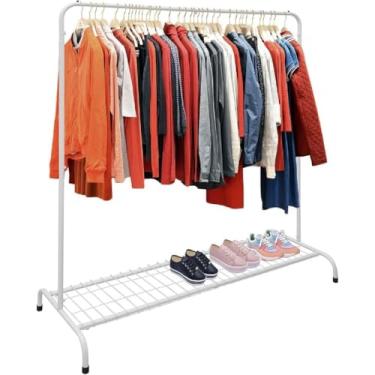 Imagem de Arara Cabideiro Roupa Sapateira Branca