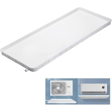 Imagem de Dreno De Condensado P Bandeja De Gotejamento De Plástico, Ar Condicionado Universal Drip P Com Tubulação De Drenagem, Ar Condicionado Unidade Interna/externa Coleta De águ, 91.5x45cm/36x18in