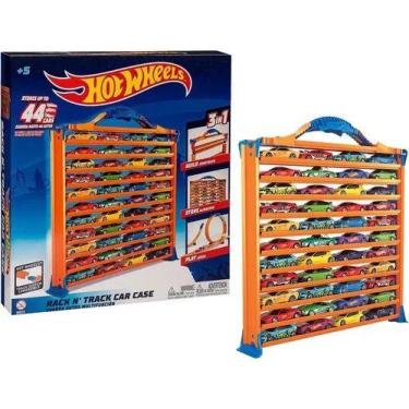 Imagem de Pista Hot Wheels Porta Carrinho Maleta 3 Em 1 - Fun