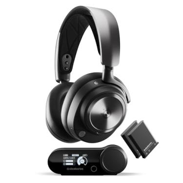 Imagem de SteelSeries Fone de ouvido Arctis Nova Pro sem fio multisistema para jogos – Drivers Hi-Fi premium – Cancelamento ativo de ruído – Sistema Infinity Power – Microfone retrátil oculto – PC, PS5/PS4,