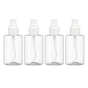 Imagem de Kit 4 Frasco Spray para Viagem Gel Creme Shampoo Sabonete E Cosméticos 100ml