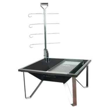 Imagem de Churrasqueira Fogo de Chão Skadi Fierro Martin – Aço Carbono com Pintura Térmica – Estilo Campeiro para Assados Tradicionais – Ideal para Áreas Externas, Quintais e Espaços Gourmet