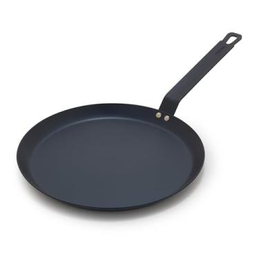 Imagem de GreenPan Panela de crepe Bobby Flay de aço carbono de 28 cm, frigideira pré-temperada para panquecas, naturalmente antiaderente, livre de PFS, resistente, durável e versátil para fogão, forno