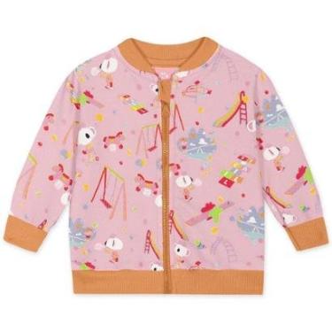 Imagem de Jaqueta Manga Longa Lilica Ripilica Antiviral Moletom Rosa-Feminino