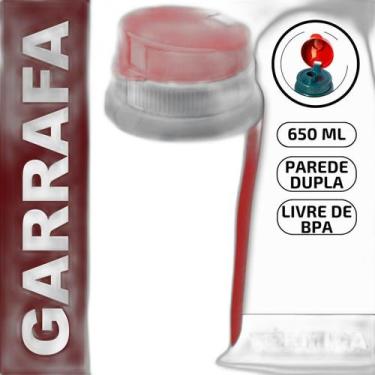 Imagem de Garrafa Térmica Para Academia Treino Cozinha 650Ml Tampa - Unitermi