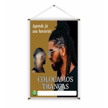 Imagem de Banner pronto Tranças BA 445 medida 45x70 cm arte Pronta