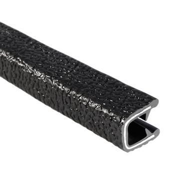 Imagem de TRIM-LOK - 150B2X1/4-100 Trim-Lok Edge Trim – Serve Para Bordas De 1/4", Comprimento De Perna De 1/2", Comprimento De 100', Preto, Textura De Seixo – Protetor De Borda De Pvc Flexível Para Superfíc