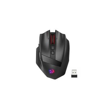 Imagem de Mouse Gamer Sem Fio Redragon Rind Pro, RGB, Scroll Infinito, 26000 DPI, USB Tipo-C, Bluetooth, Preto - M813RGB-PRO