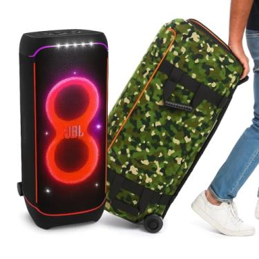 Imagem de Case Bolsa Capa Bag Bisbel Compatível com Partybox Ultimate 1100 - Cor Camuflada - Espumada - A prova Dagua